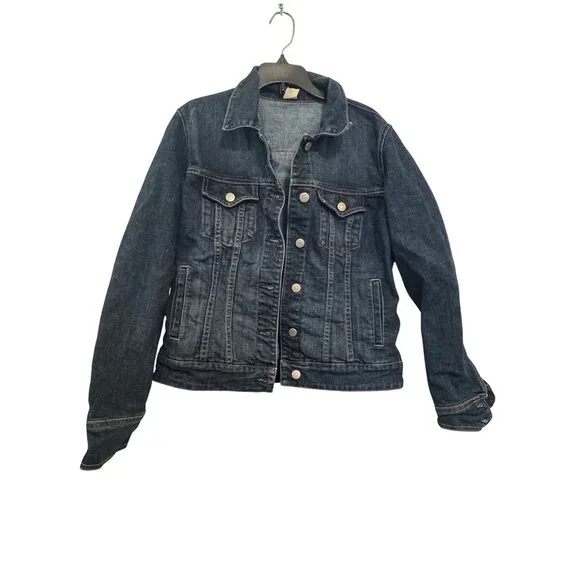 J.Crew Denim Jacket Women’s Small Blue Button-Up Long Sleeve Casual Jean Jacket - Picture 1 of 9
